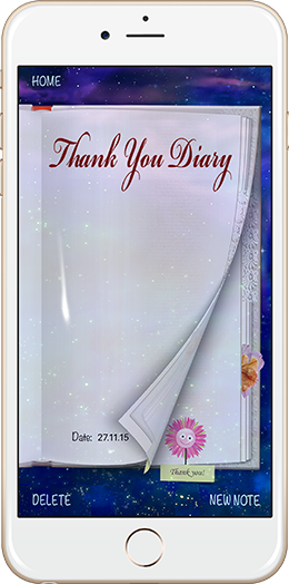 Gratitude diary screen